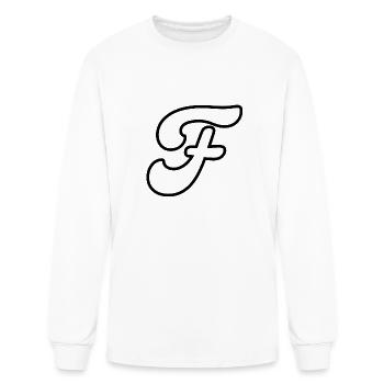 Letter F - Men's Long Sleeve T-Shirt - white - Front
