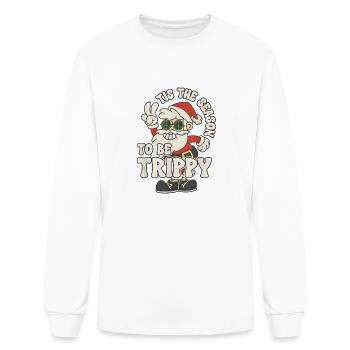 TIS THE SEASON TO BE TRIPPY - Men's Long Sleeve T-Shirt - white - Front