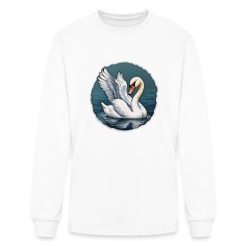 White Swan - Men's Long Sleeve T-Shirt - white - Front