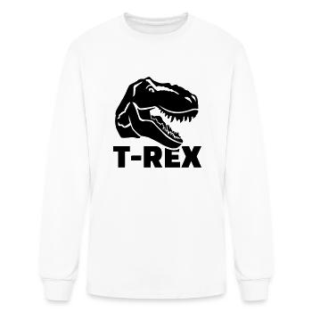 T-Rex - Men's Long Sleeve T-Shirt - white - Front