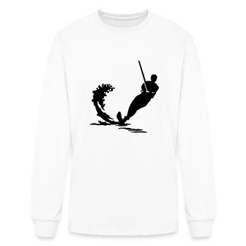 Water ski - Men's Long Sleeve T-Shirt - white - Front