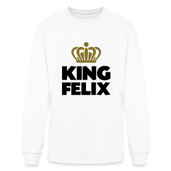 King felix name thing crown - Men's Long Sleeve T-Shirt - white - Front