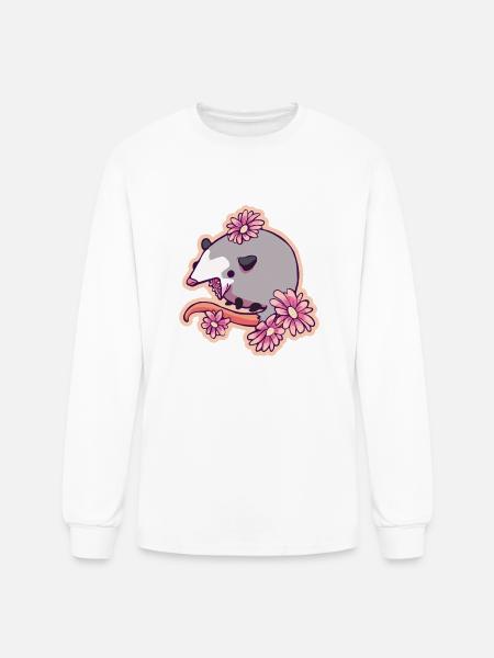 Funny Opossum Possum - Men's Long Sleeve T-Shirt - white