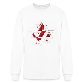 Abstract - Men's Long Sleeve T-Shirt - white - Front