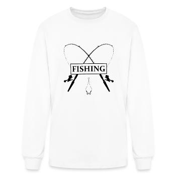 Fishing - Men's Long Sleeve T-Shirt - white - Front