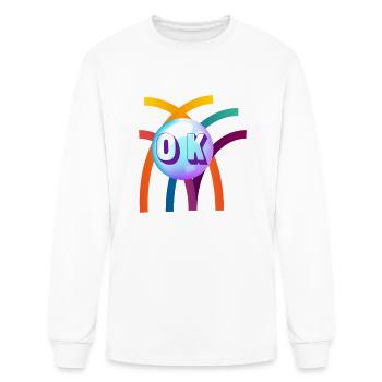 Ok - Men's Long Sleeve T-Shirt - white - Front