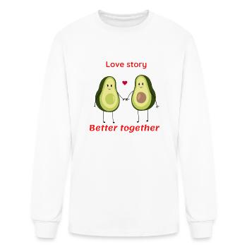 Love story - Men's Long Sleeve T-Shirt - white - Front