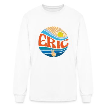 Eric Shirt Vintage Sunset Eric Groovy Tie Dye - Men's Long Sleeve T-Shirt - white - Front