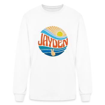 Jayden Shirt Vintage Sunset Jayden Groovy Tie Dye - Men's Long Sleeve T-Shirt - white - Front