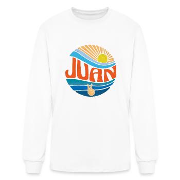 Juan Shirt Vintage Sunset Juan Groovy Tie Dye - Men's Long Sleeve T-Shirt - white - Front