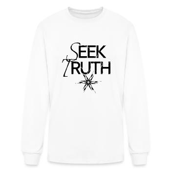 Seek truth - Men's Long Sleeve T-Shirt - white - Front