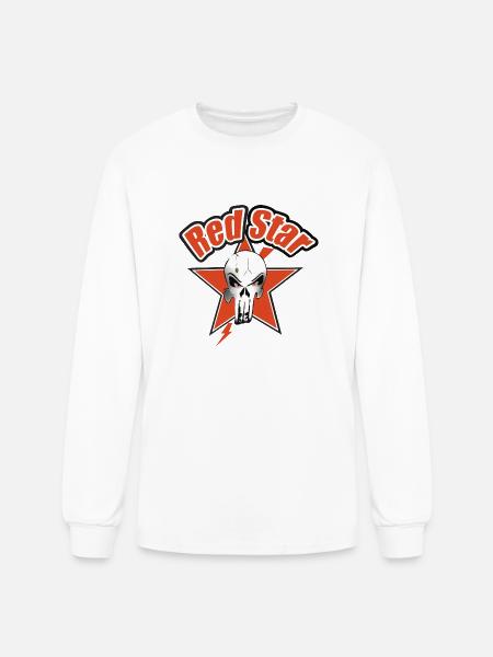 Red Star - Men's Long Sleeve T-Shirt - white