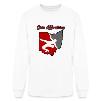 Ohio Wrestling - Men's Long Sleeve T-Shirt - white - Front
