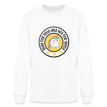 Built For Feed Not For Speed - Men's Long Sleeve T-Shirt - white - Front
