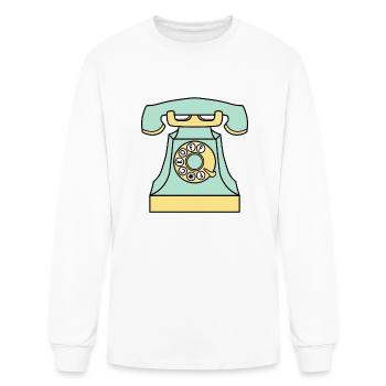 Colorful Telephone - Men's Long Sleeve T-Shirt - white - Front