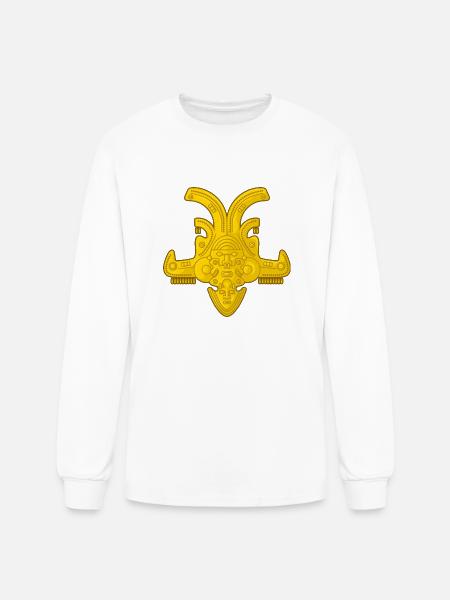 Colombian Ancient Golden Art - Men's Long Sleeve T-Shirt - white