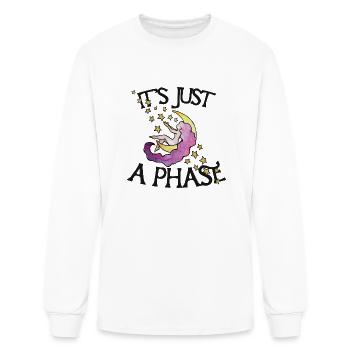 It s Just A Phase - Men's Long Sleeve T-Shirt - white - Front