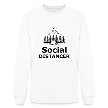 Social Distancer - Men's Long Sleeve T-Shirt - white - Front