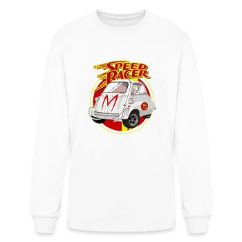 Speed Racer Car - Men's Long Sleeve T-Shirt - white - Front