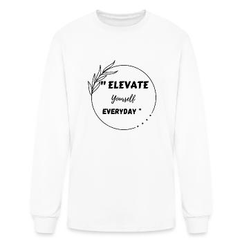 Elevate Yourself everyday - Men's Long Sleeve T-Shirt - white - Front