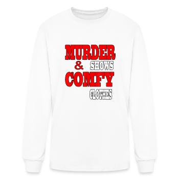 Murder Shows Comfy Clothes - Men's Long Sleeve T-Shirt - white - Front