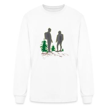 Two tourists - Men's Long Sleeve T-Shirt - white - Front