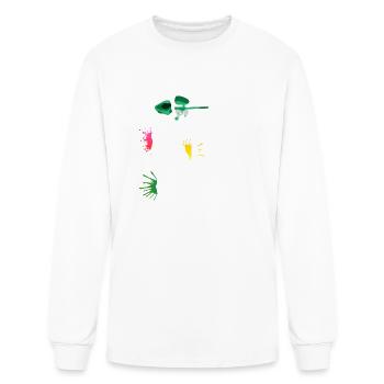 Stay Low, Shoot Straight Tactical Player Paintball - Men's Long Sleeve T-Shirt - white - Front