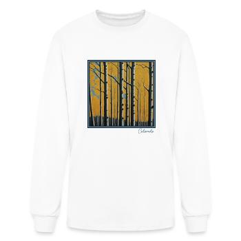 Aspens in Colorado - Men's Long Sleeve T-Shirt - white - Front