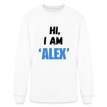 Apparels & accessories for Alex - Men's Long Sleeve T-Shirt - white - Front