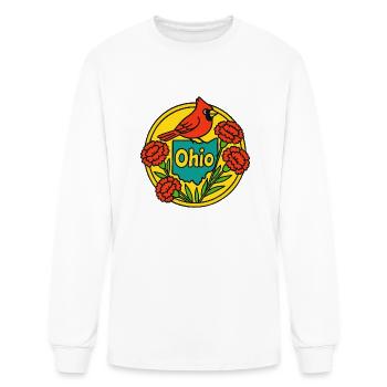 Retro Ohio - Men's Long Sleeve T-Shirt - white - Front