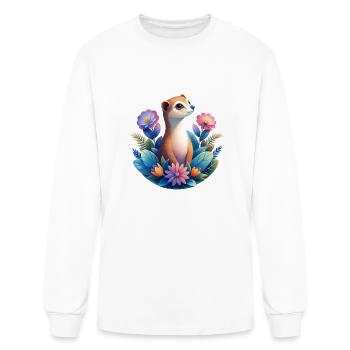 Sunny the Grain Meerkat - Men's Long Sleeve T-Shirt - white - Front