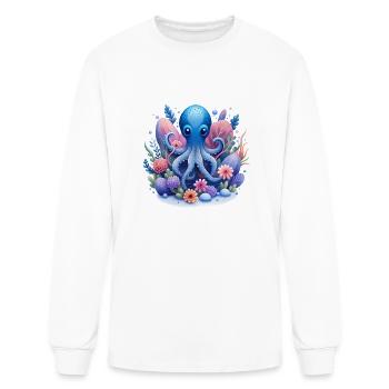 Ollie the Grain Octopus - Men's Long Sleeve T-Shirt - white - Front