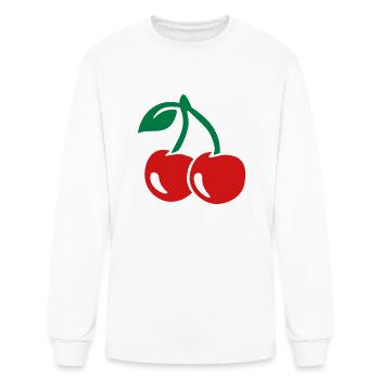 Cherry - Men's Long Sleeve T-Shirt - white - Front