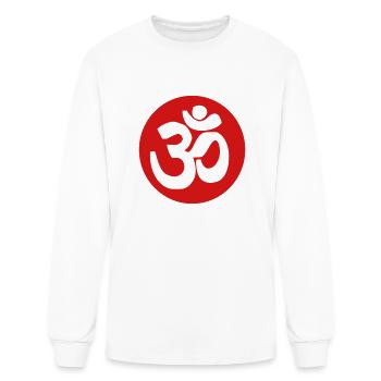Om - Men's Long Sleeve T-Shirt - white - Front