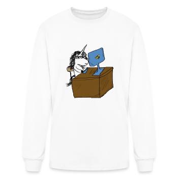 Kaede The Unicorn A The Office - Men's Long Sleeve T-Shirt - white - Front