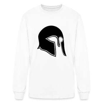 spartan helmet - Men's Long Sleeve T-Shirt - white - Front