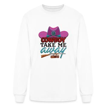 Cowboy Take Me Away - Men's Long Sleeve T-Shirt - white - Front