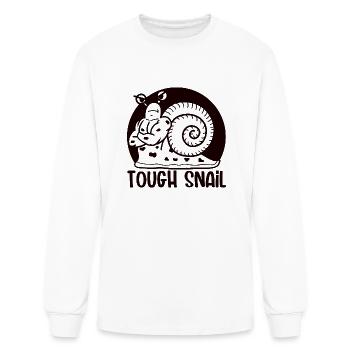 Tough Snail Mono - Men's Long Sleeve T-Shirt - white - Front