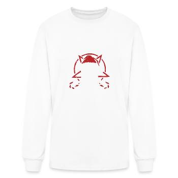 Big Nick Energy Funny Santaa Claus Skull Beard - Men's Long Sleeve T-Shirt - white - Front