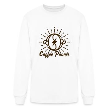 Coffee Power - Men's Long Sleeve T-Shirt - white - Front