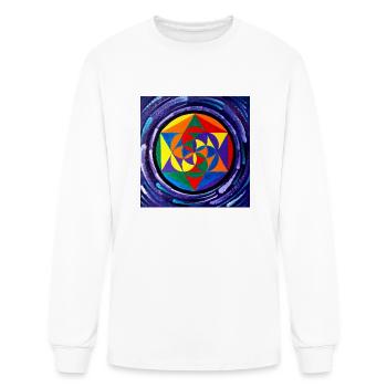 Vortex Seed - Men's Long Sleeve T-Shirt - white - Front