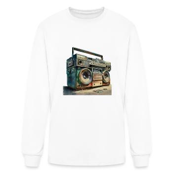 Blaster Dabbing Boombox Premium - Men's Long Sleeve T-Shirt - white - Front