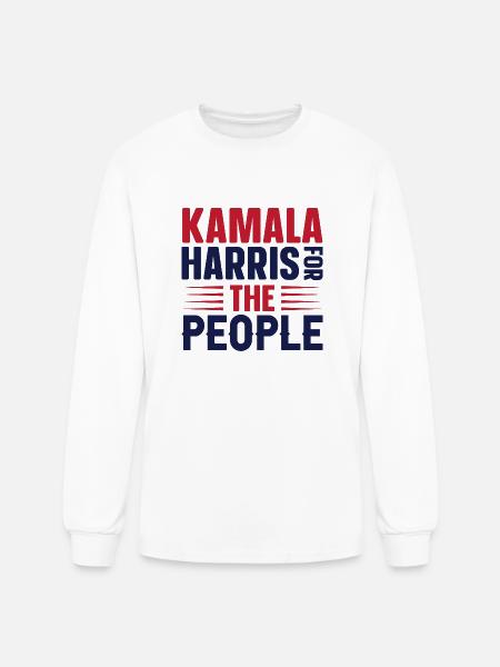 KAMALA HARRIS THE PEOPLE - Men's Long Sleeve T-Shirt - white