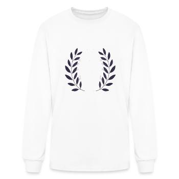 Celestial Moon Phase BOHO Wildflowers Zodiac Witch - Men's Long Sleeve T-Shirt - white - Front