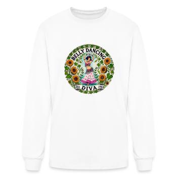 Belly Dancing Diva - Men's Long Sleeve T-Shirt - white - Front