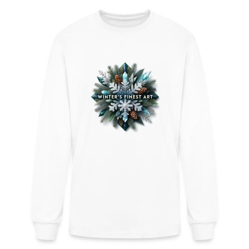 Intricate Frozen Evergreen T-Shirt - Men's Long Sleeve T-Shirt