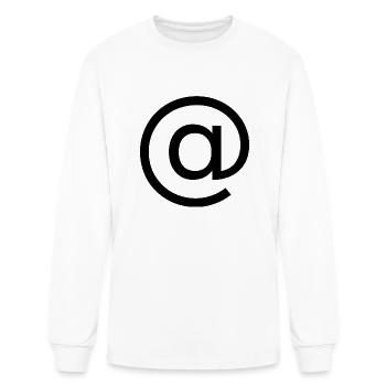 Email Logo Design - Men's Long Sleeve T-Shirt - white - Front