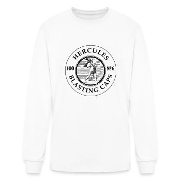 Hercules Blasting Caps - Men's Long Sleeve T-Shirt - white - Front