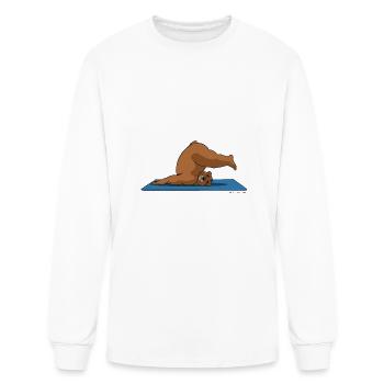 Oh So Yoga - The Plow - Men's Long Sleeve T-Shirt - white - Front