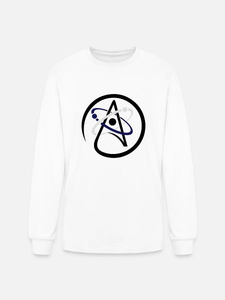 Atheist Logo - Men's Long Sleeve T-Shirt - white